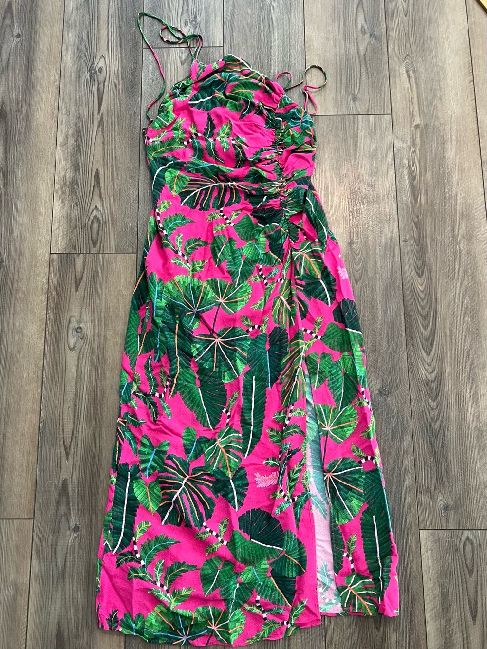 FARM Rio Leaves Midi Dress
